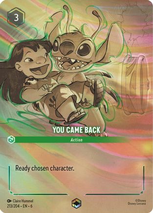 You Came Back (Enchanted) (213/204) [Azurite Sea] | Grognard Games