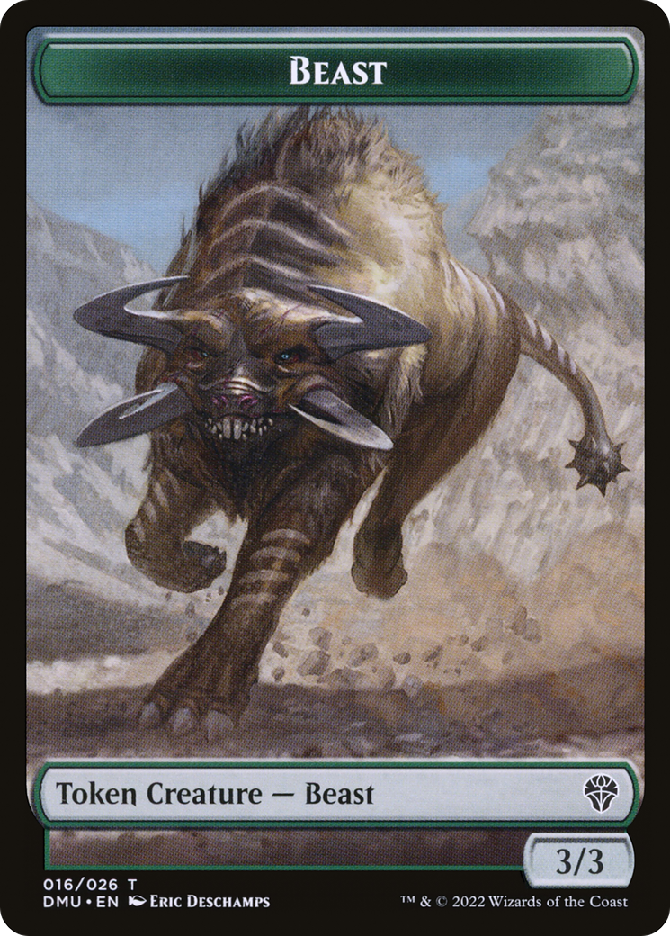 Beast Token [Dominaria United Tokens] | Grognard Games