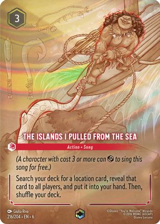 The Islands I Pulled From The Sea (Enchanted) (216/204) [Azurite Sea] | Grognard Games