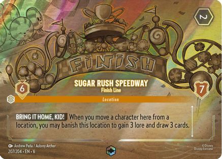 Sugar Rush Speedway - Finish Line (Enchanted) (207/204) [Azurite Sea] | Grognard Games