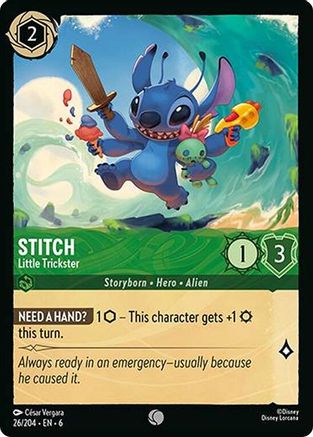 Stitch - Little Trickster (26/204) [Azurite Sea] | Grognard Games