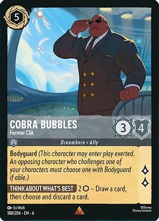 Cobra Bubbles - Former CIA (188/204) [Azurite Sea] | Grognard Games