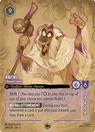 Rafiki - Ethereal Guide (Enchanted) (208/204) [Azurite Sea] | Grognard Games