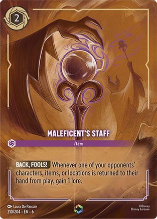 Maleficent's Staff (Enchanted) (210/204) [Azurite Sea] | Grognard Games