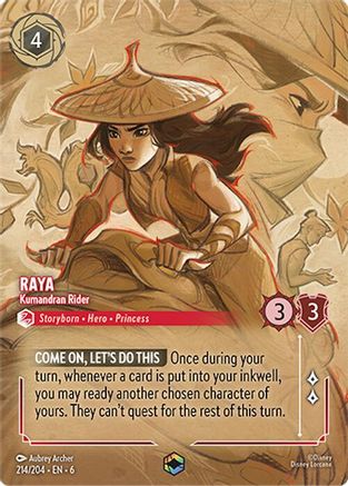 Raya - Kumandran Rider (Enchanted) (214/204) [Azurite Sea] | Grognard Games