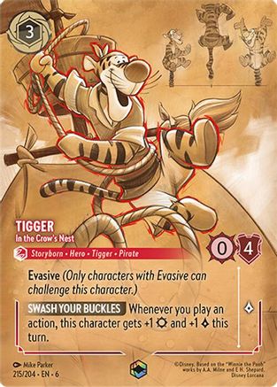 Tigger - In the Crow's Nest (Enchanted) (215/204) [Azurite Sea] | Grognard Games