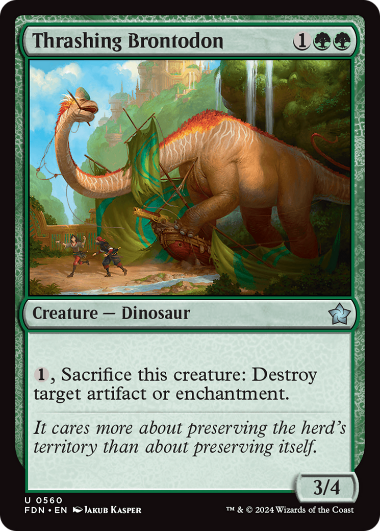 Thrashing Brontodon [Foundations] | Grognard Games