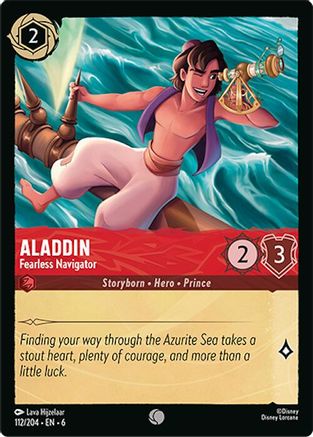 Aladdin - Fearless Navigator (112/204) [Azurite Sea] | Grognard Games