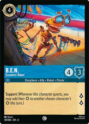 B.E.N. - Eccentric Robot (137/204) [Azurite Sea] | Grognard Games