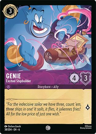 Genie - Excited Shipbuilder (38/204) [Azurite Sea] | Grognard Games