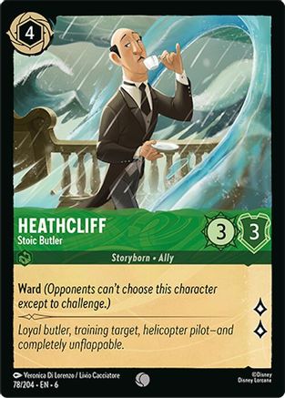 Heathcliff - Stoic Butler (78/204) [Azurite Sea] | Grognard Games