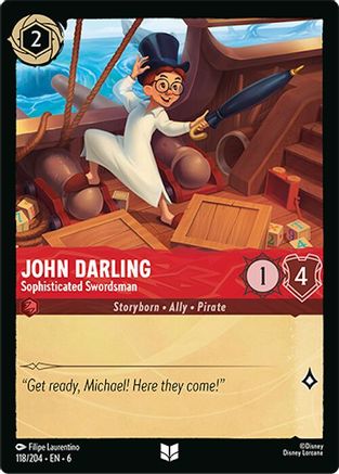 John Darling - Sophisticated Swordsman (118/204) [Azurite Sea] | Grognard Games