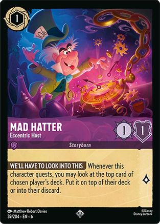 Mad Hatter - Eccentric Host (59/204) [Azurite Sea] | Grognard Games