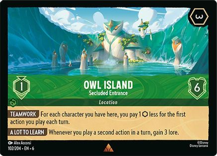 Owl Island - Secluded Entrance (102/204) [Azurite Sea] | Grognard Games