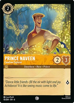Prince Naveen - Carefree Explorer (10/204) [Azurite Sea] | Grognard Games