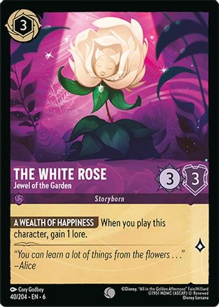 The White Rose - Jewel of the Garden (40/204) [Azurite Sea] | Grognard Games