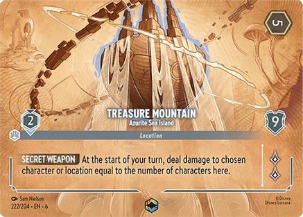 Treasure Mountain - Azurite Sea Island (Enchanted) (222/204) [Azurite Sea] | Grognard Games