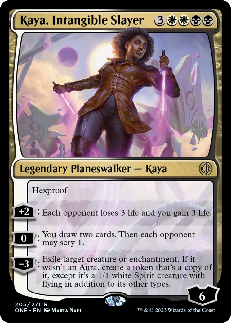 Kaya, Intangible Slayer (Promo Pack) [Phyrexia: All Will Be One Promos] | Grognard Games