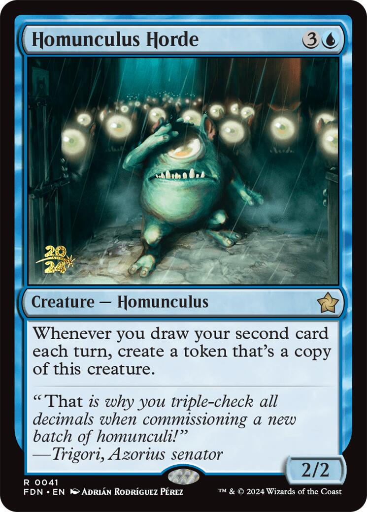 Homunculus Horde [Foundations Prerelease Promos] | Grognard Games