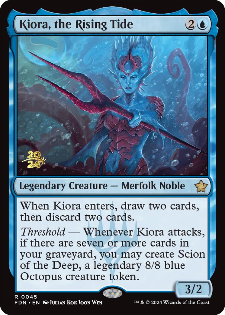 Kiora, the Rising Tide [Foundations Prerelease Promos] | Grognard Games