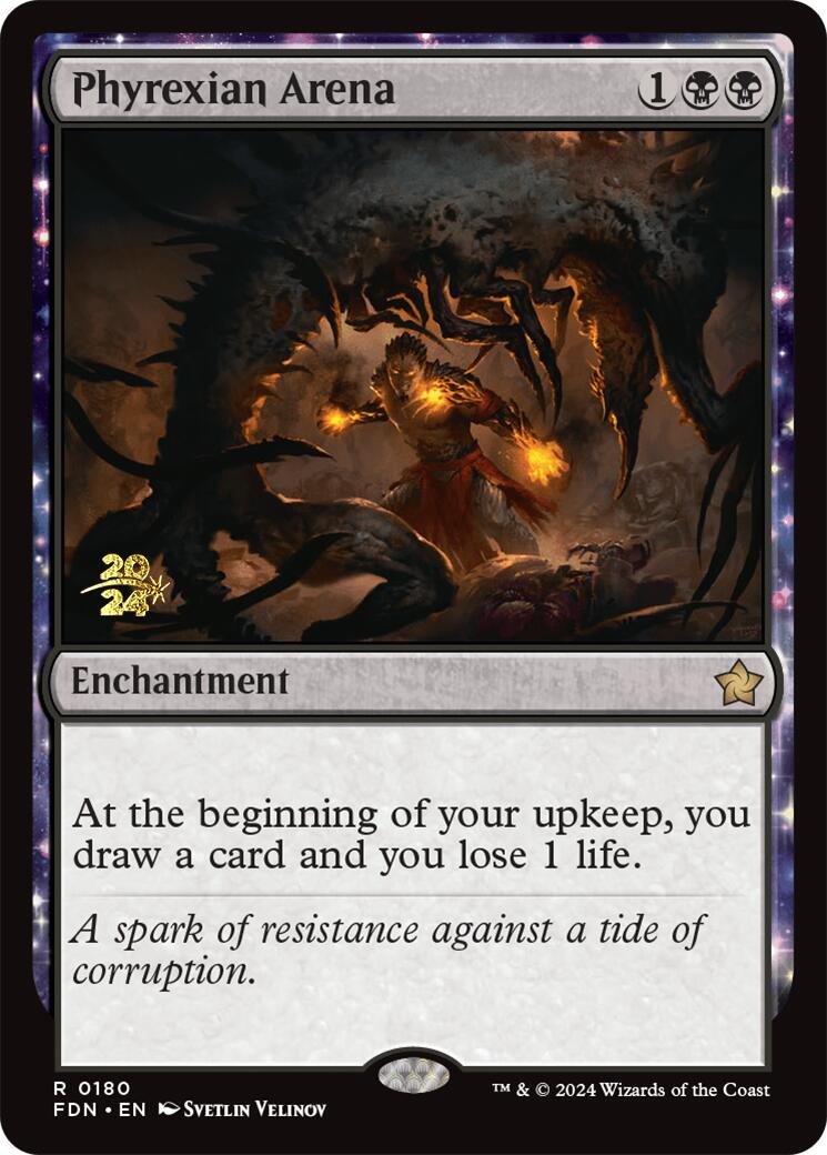 Phyrexian Arena [Foundations Prerelease Promos] | Grognard Games