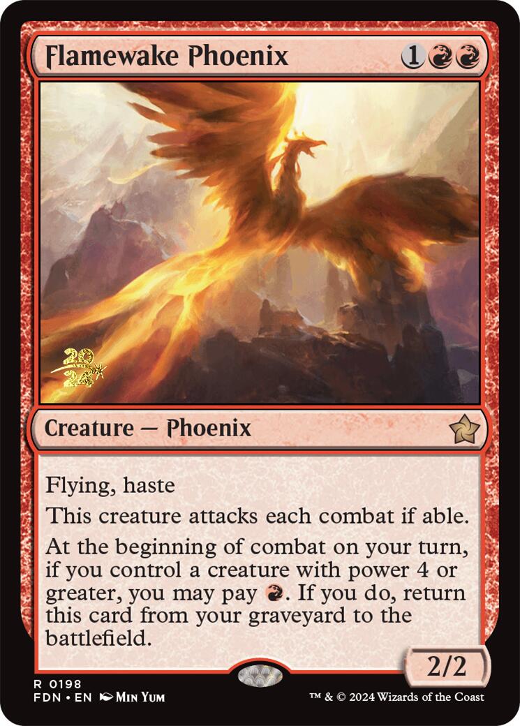 Flamewake Phoenix [Foundations Prerelease Promos] | Grognard Games