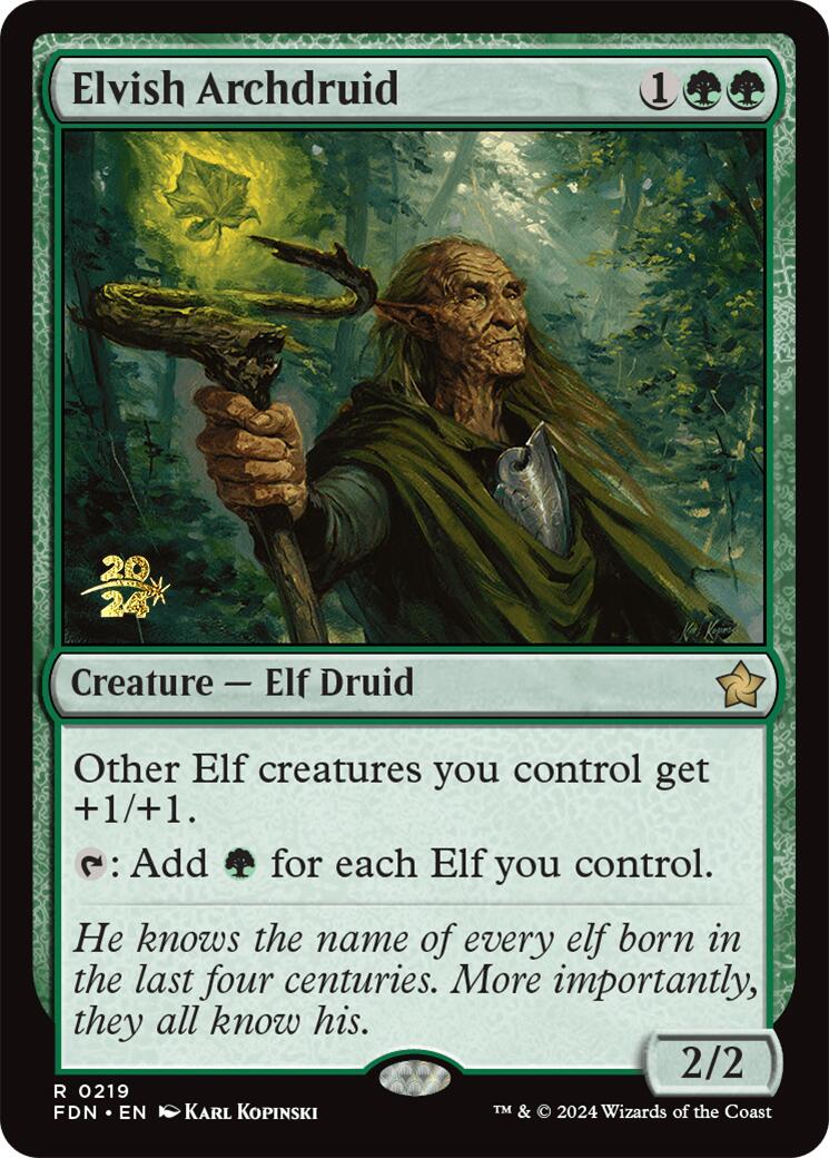 Elvish Archdruid [Foundations Prerelease Promos] | Grognard Games