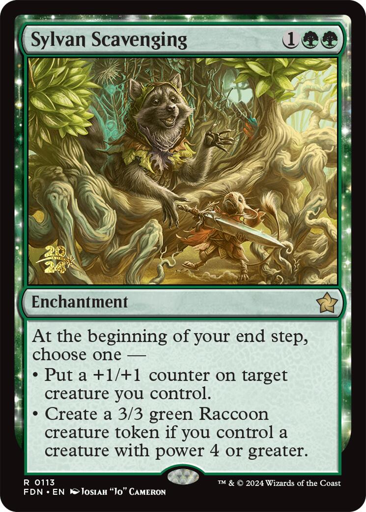 Sylvan Scavenging [Foundations Prerelease Promos] | Grognard Games