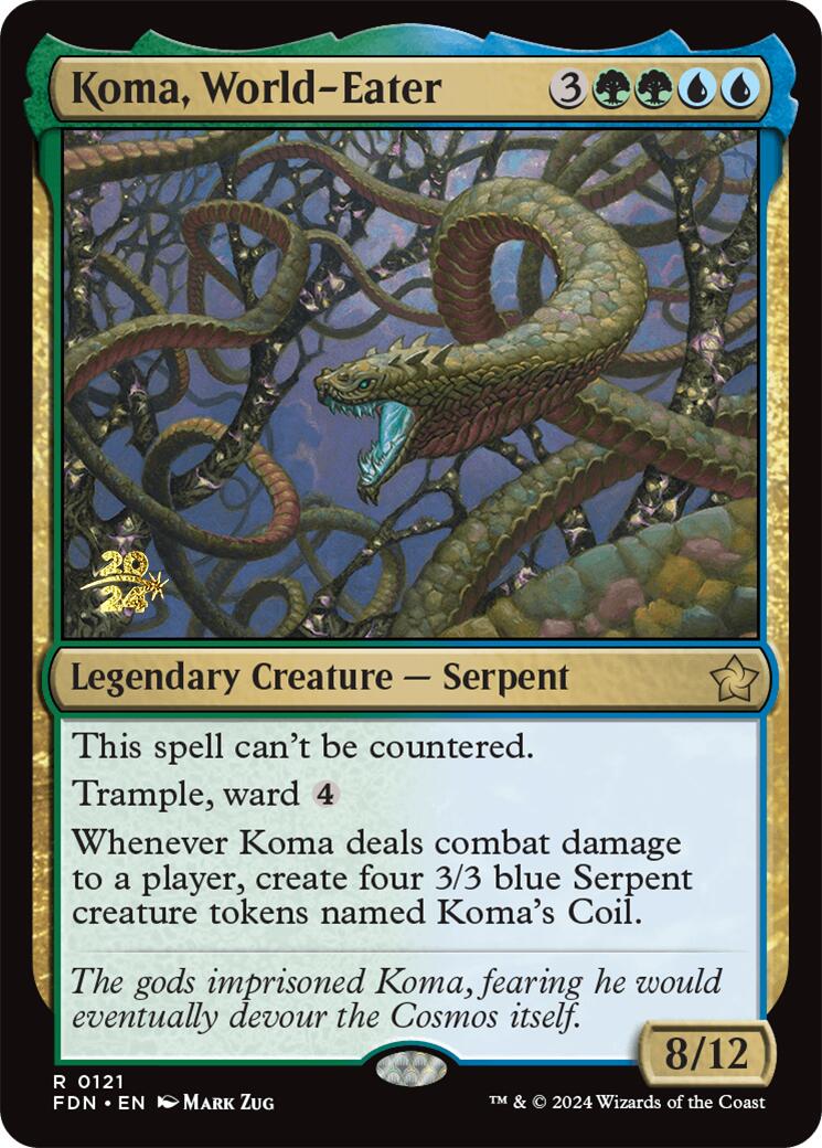 Koma, World-Eater [Foundations Prerelease Promos] | Grognard Games