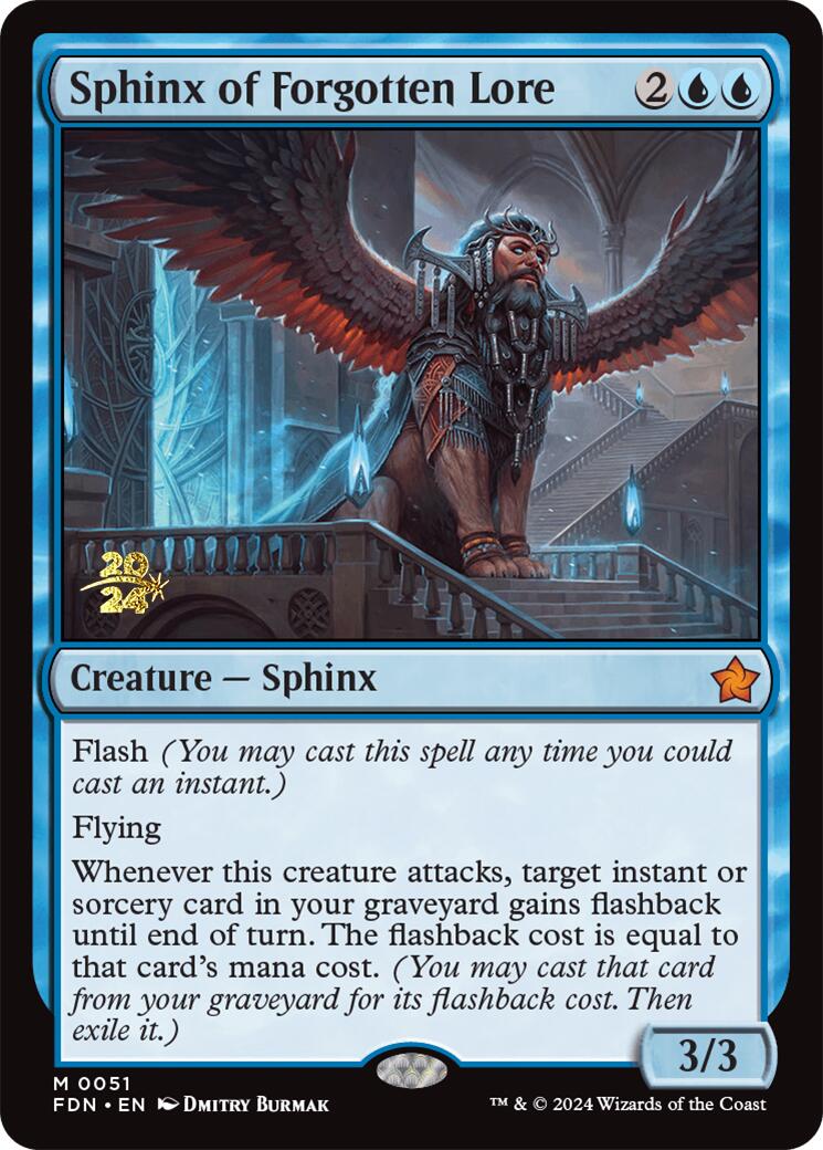 Sphinx of Forgotten Lore [Foundations Prerelease Promos] | Grognard Games