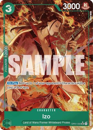 Izo (OP01-033) (Alternate Art) (OP01-033) - Premium Booster -The Best- Foil | Grognard Games