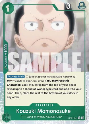 Kouzuki Momonosuke (Full Art) (OP01-041) - Premium Booster -The Best- Foil | Grognard Games