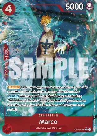 Marco (Full Art) (OP02-018) - Premium Booster -The Best- Foil | Grognard Games