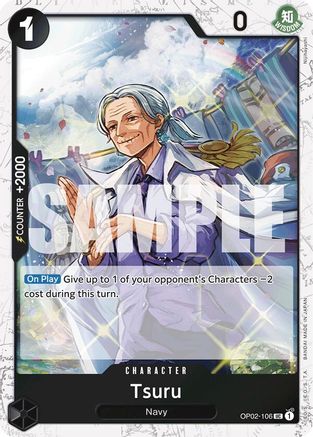 Tsuru (Jolly Roger Foil) (OP02-106) - Premium Booster -The Best- Foil | Grognard Games