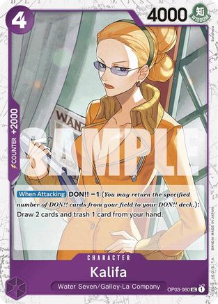 Kalifa (Jolly Roger Foil) (OP03-060) - Premium Booster -The Best- Foil | Grognard Games