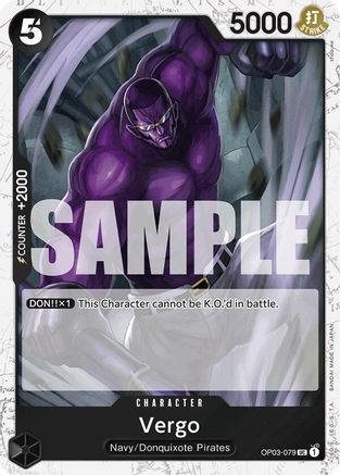 Vergo (Jolly Roger Foil) (OP03-079) - Premium Booster -The Best- Foil | Grognard Games