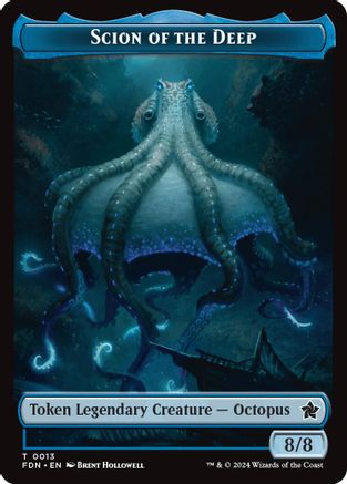 Scion of the Deep // Koma's Coil Doubled-Sided Token (FDN-13 // 11) - Foundations Foil | Grognard Games