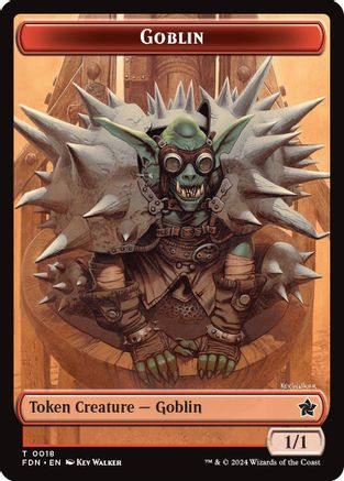Goblin // Zombie Doubled-Sided Token (FDN-18 // 15) - Foundations | Grognard Games