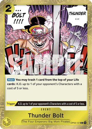 Thunder Bolt (Jolly Roger Foil) (OP03-121) - Premium Booster -The Best- Foil | Grognard Games