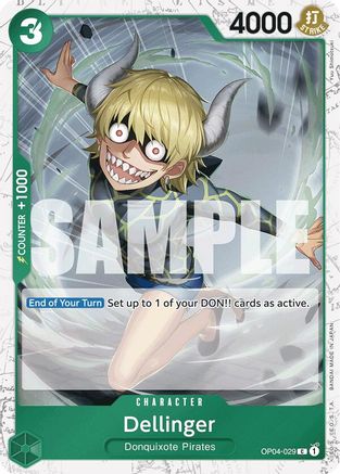 Dellinger (Jolly Roger Foil) (OP04-029) - Premium Booster -The Best- Foil | Grognard Games
