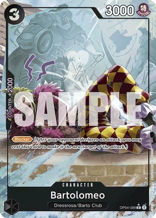 Bartolomeo (OP04-089) (Full Art) (OP04-089) - Premium Booster -The Best- Foil | Grognard Games