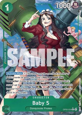 Baby 5 (OP05-034) (Alternate Art) (OP05-034) - Premium Booster -The Best- Foil | Grognard Games