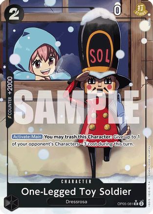 One-Legged Toy Soldier (Alternate Art) (OP05-081) - Premium Booster -The Best- Foil | Grognard Games