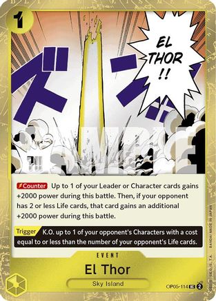 El Thor (Jolly Roger Foil) (OP05-114) - Premium Booster -The Best- Foil | Grognard Games