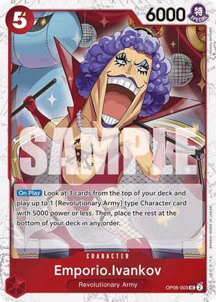 Emporio.Ivankov (Jolly Roger Foil) (OP06-003) - Premium Booster -The Best- Foil | Grognard Games