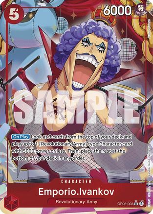 Emporio.Ivankov (Full Art) (OP06-003) - Premium Booster -The Best- Foil | Grognard Games