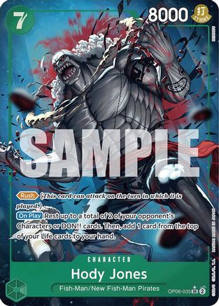 Hody Jones (Alternate Art) (OP06-035) - Premium Booster -The Best- Foil | Grognard Games