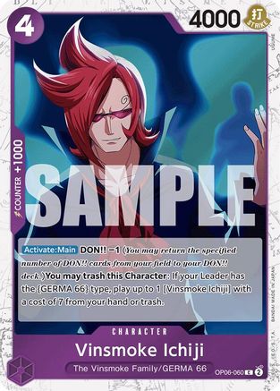 Vinsmoke Ichiji (OP06-060) (Jolly Roger Foil) (OP06-060) - Premium Booster -The Best- Foil | Grognard Games