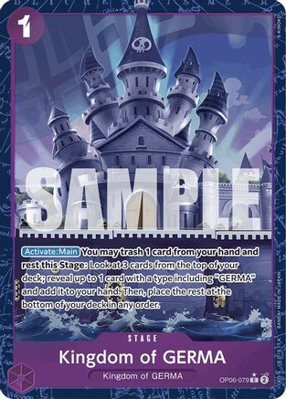 Kingdom of GERMA (Alternate Art) (OP06-079) - Premium Booster -The Best- Foil | Grognard Games