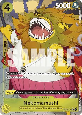 Nekomamushi (Full Art) (OP06-110) - Premium Booster -The Best- Foil | Grognard Games
